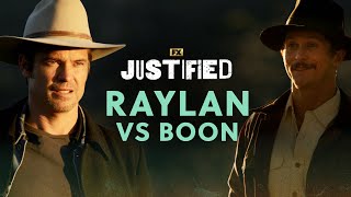 Raylan vs Boon  Scene  Justified  FX [upl. by Ru]