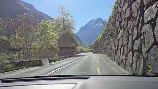 Driving from Wilderswil to Lauterbrunnen Switzerland May 2024 [upl. by Ecilegna]