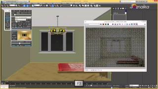 Как настроить свет от люстры в интерьере 3d max [upl. by Carbrey]