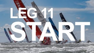 Leg 11 Start – Gothenburg to The Hague – Full Replay  Volvo Ocean Race [upl. by Pelletier390]