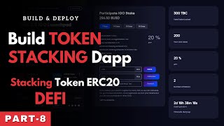 Custom ERC20 Token contract For Stacking  Build And Deploy Token Stacking Dapp [upl. by Enyamrahc90]