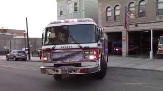 Kearny Fire Department Squad 2 Tower 2 and Car2 responding 51915 [upl. by Aneer]