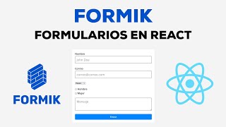 Guía de Formik  Librería para Formularios en React [upl. by Elleraj]