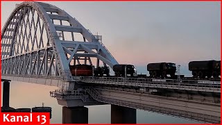 Ukraine paralyzed Crimean Bridge  this bridge could be completly destroyed [upl. by Ahsinrats708]