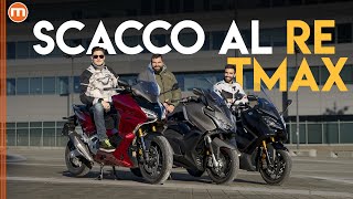 Comparativa maxi scooter 2023 Honda Forza 750 vs Kymco AK550 Premium vs Yamaha TMax Tech Max [upl. by Ruelle]