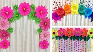 3 EASY PAPER FLOWERS DECORATION IDEAS FOR ANY OCCASION AT HOME [upl. by Analise956]