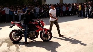 Benelli TNT 600i extreme burnout [upl. by Aser777]