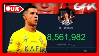 🔴 LIVE CRISTIANO RONALDO SUBSCRIBERS COUNTER [upl. by Eisnil867]