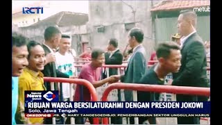 Ribuan Warga di Solo Bersilahturahmi dengan Presiden Jokowi  SIM 0506 [upl. by Hanah311]