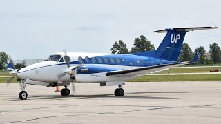 CLOSE UP Engine Start and Takeoff  King Air 350i [upl. by Akiras]