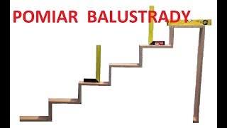 Pomiar balustrady schodowej [upl. by Adnaval333]