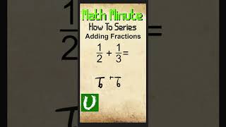 Adding Fractions With Unlike Denominators shorts [upl. by Naik]