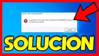 ✅LA APLICACION NO SE PUDO INICIAR CORRECTAMENTE 0XC00007B [upl. by Nevets]