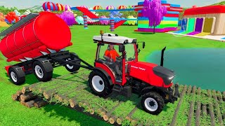 JOHN DEERE vs FENDT vs CLAAS vs VALTRA vs MCCORMICK TRACTORS BATTLE 702 Farming Simulator 22 [upl. by Adnwahsar]