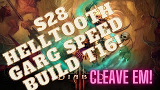 Diablo 3 season 28 Witch Doctor Helltooth Gargantuan Speed Build Guide t16 [upl. by Atiuqad]