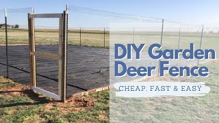 DIY Deer Proof Garden Fence  Cheap Fast amp Easy [upl. by Erdne]