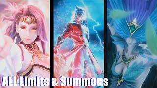 Final Fantasy Brave Exvius  CG Limits amp Esper Summons Bahamut Anima Ifrit Shiva etc [upl. by Westhead401]