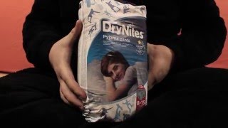 UNBOXING NEW DESIGN 2016 Huggies  DryNites Boys 815 Years  THEDIAPERBOX [upl. by Fischer]