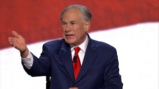 Texas Gov Greg Abbott speaks at 2024 RNC [upl. by Naujet]