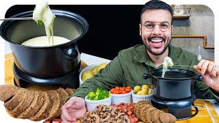 O CLÁSSICO FONDUE DE QUEIJO FÁCIL DE FAZER  Thigas Ribeiro [upl. by Mathre391]