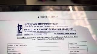 My Ibps clerk mains result 🤝🏻 good bye 2023 🥂 [upl. by Akcirederf]