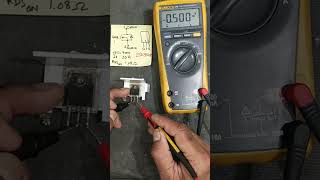 How to test mosfet using multimeter shorts [upl. by Guild]