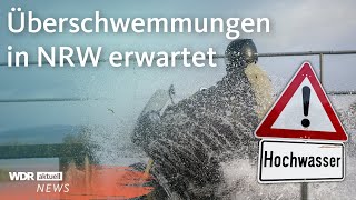 NRW erwartet steigenden Rheinpegel Erste Schutzmaßnahmen vor Hochwasser  WDR Aktuelle Stunde [upl. by Nenad]