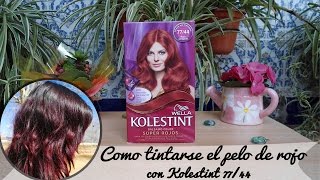 Como tinturar el cabello de rojo How to dye hair red with infrared manic panic [upl. by Racso]