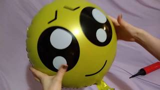 EMOJI MYLAR BALLOONS POP [upl. by Eenalem]