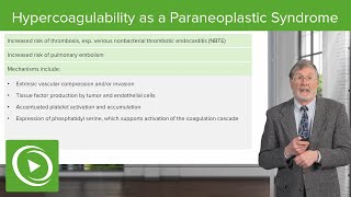 Hypercoagulability as a Paraneoplastic Syndrome [upl. by Luciana]