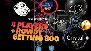 5 PLAYERS REACHING LVL 800 Nebulous RowdyYT [upl. by Ettenuj]