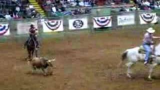 Team Roping Fort Worth stockyards [upl. by Drawde]