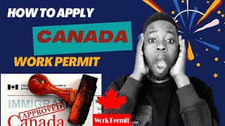 CANADA WORK PERMIT VISA  APPLY IT BY YOURSELF  PART A [upl. by Ueih280]