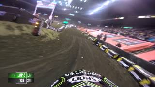 GoPro Chris Blose AX Main Event 1 Win 2015 AMSOIL Arenacross Cincinnati Ohio [upl. by Blockus]