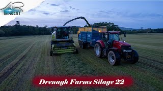 Drenagh Farm First Cut Silage with the 970 Claas [upl. by Naziaf]