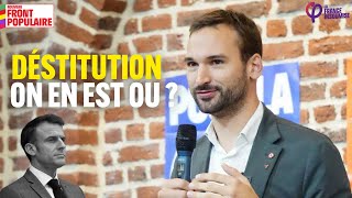 Destitution de Macron  on en est ou  Ugo Bernalicis fait le point [upl. by Urbana]