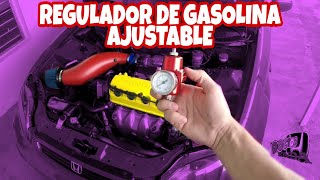 MAS PRESION DE GASOLINA😈🔥 REGULADOR DE GASOLINA AJUSTABLE AL HONDA CIVIC [upl. by Nolyak]