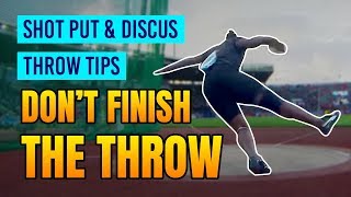 WALK THROUGH AND DONT FINISH YOUR THROW  ROTATIONAL SHOT PUT  DISCUS [upl. by Aihsemat]