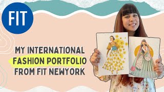 INTERNATIONAL FASHION ILLUSTRATION PORTFOLIO  PART 2  SHIVANGI LAHOTY  FITNYC [upl. by Akelahs537]