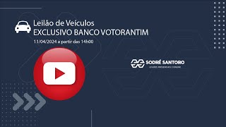 Leilão de Veículos EXCLUSIVO DE FINANCIAMENTO BANCO VOTORANTIM 11042024  SODRÉ SANTORO LEILÕES [upl. by Adyam]