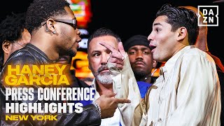 Devin Haney vs Ryan Garcia  New York Press Tour Highlights [upl. by Shanleigh725]