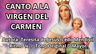 ✔ CANTO A LA VIRGEN DEL CARMEN  ⛪🙏🎶🎸 virgendelcarmen [upl. by Aneras319]