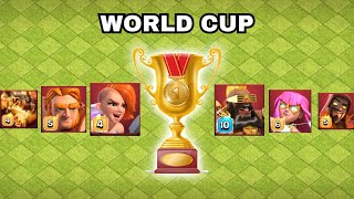 WORLD CUP OF SUPER TROOPS 1  CLASH OF CLANS [upl. by Nolak]