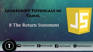 JavaScript Tutorial in Tamil 8 The Return Statement [upl. by Cristobal268]