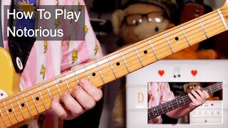 Notorious Duran Duran Guitar amp Bass Lesson [upl. by Mallis]