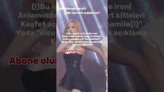 Bu işaretin anlamı ne parkrosé blackpink itzy kpop kesfet twice midzy blink rose [upl. by Nnaid]