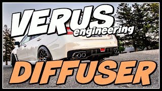 VERUS ENGINEERING REAR DIFFUSER 20152017 WRX UNBOXING [upl. by Meyers167]