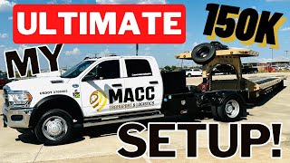 My 150k Hotshot Trucking Setup  2022 RAM 5500 Cab Chassis  2023 Custom Built Trailer  FULL TOUR [upl. by Junna233]