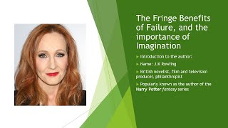 JK Rowling On The Benefits of Failure [upl. by Oicafinob]