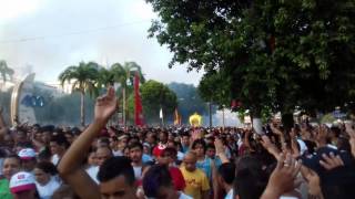 Círio 2016 fogos na Praça dos Estivadores em Belém do Pará para homenagear Nossa senhora de Nazaré [upl. by Wimsatt]